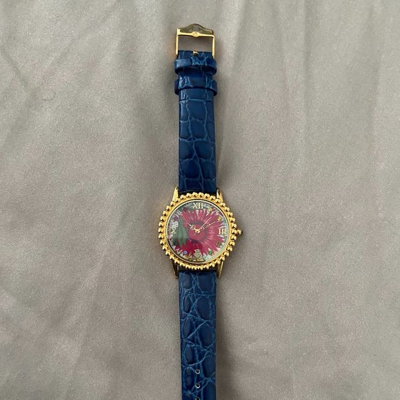 Mackenzie Childs Teal Florabundance Watch